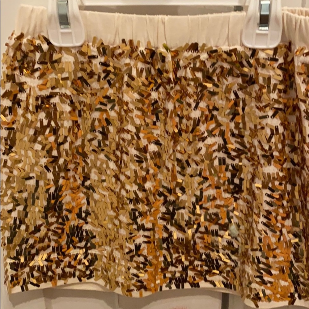 CrewCuts Girls (4-5) Gold Sequin Skirt